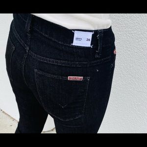 New Hudson Washed Black Skinny Krista Denim SZ 26